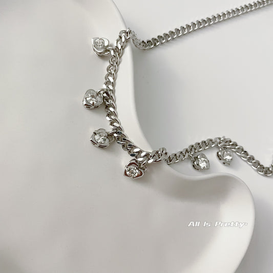 Charming Hearts Link Necklace