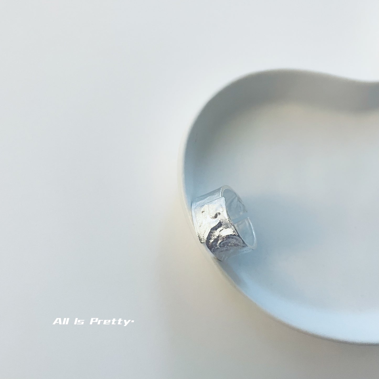 Handmade sterling silver wrapped ring