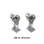 Gold plated drop earrings