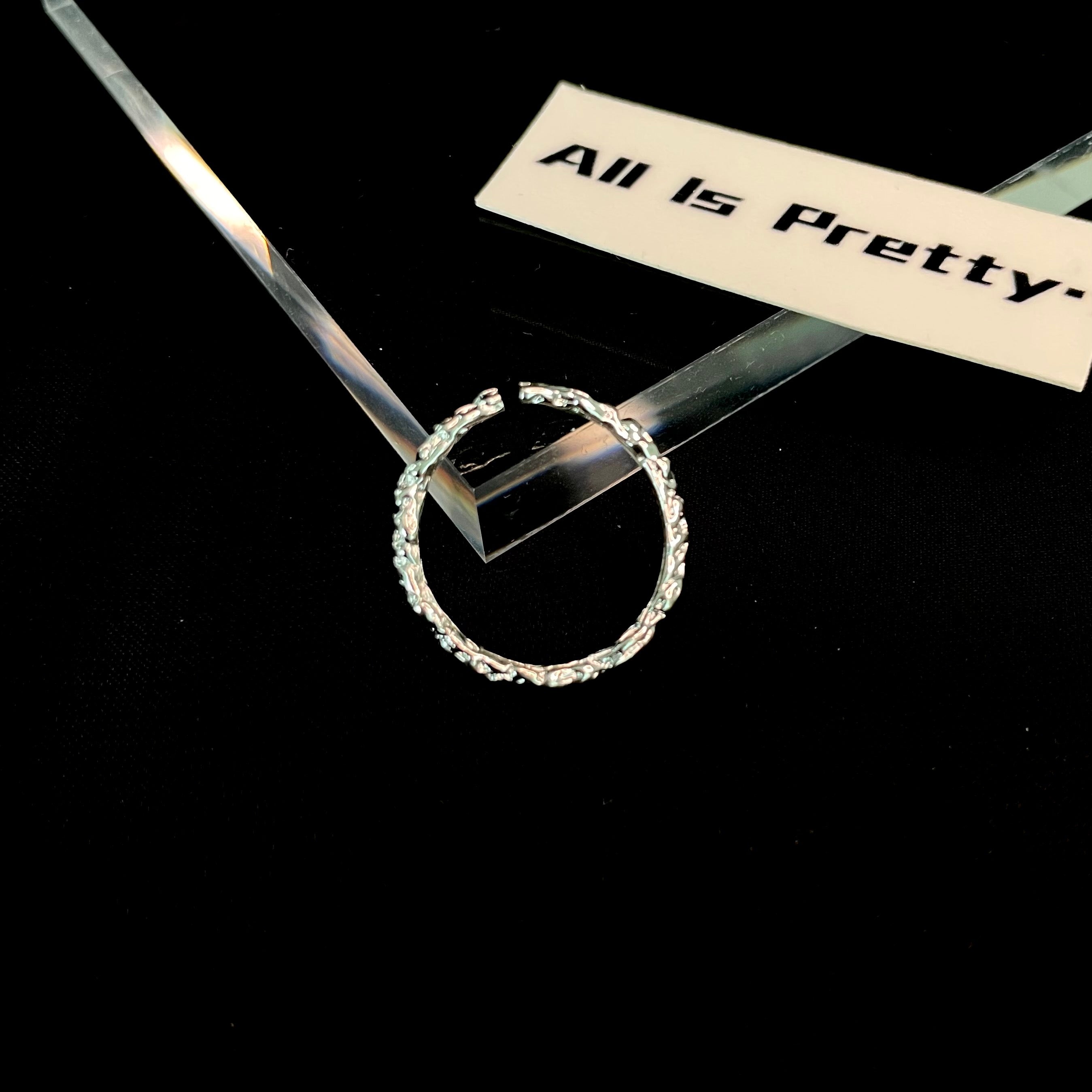 Textured Sterling Silver Ring