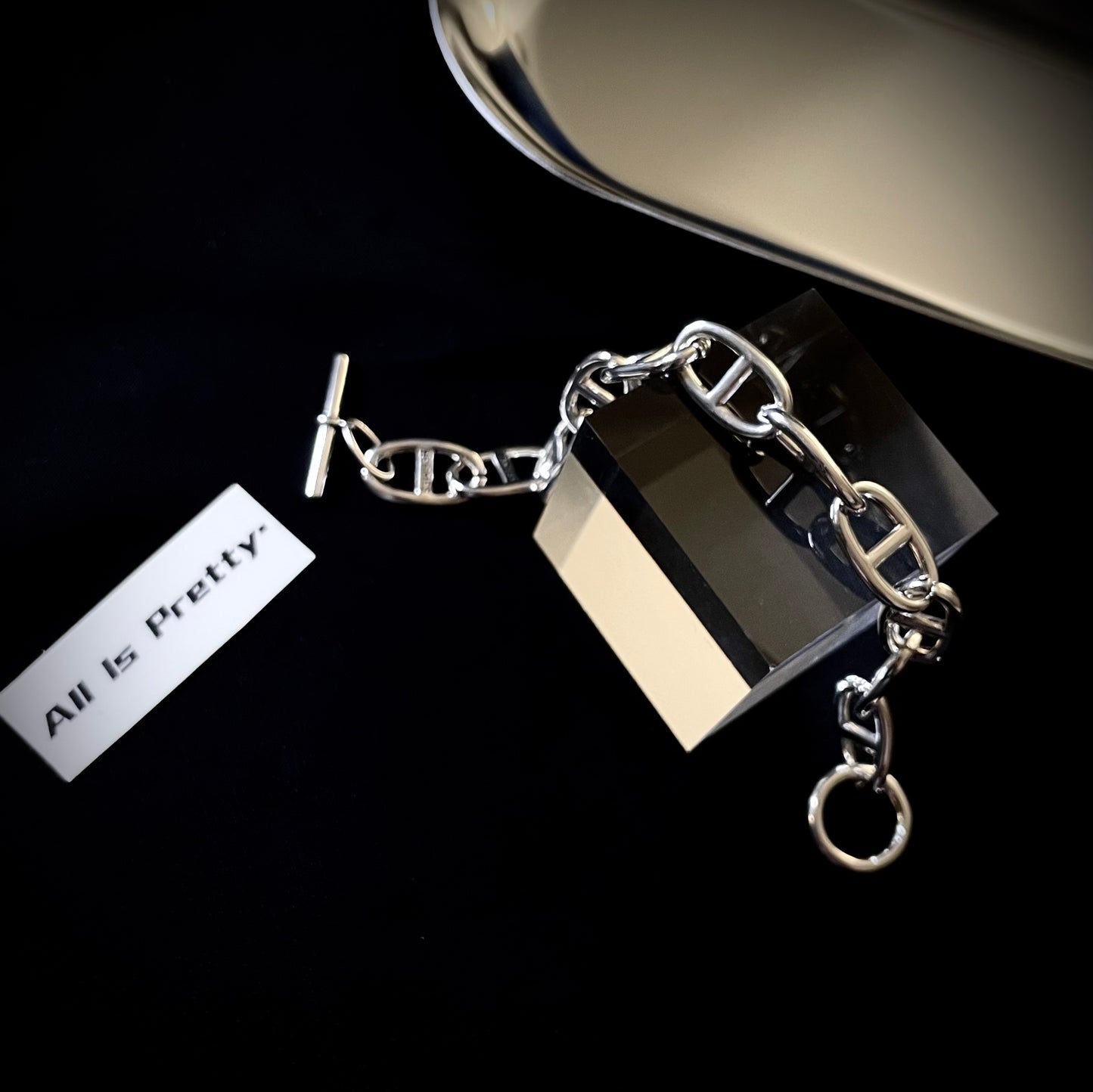 Sterling silver chain bracelet