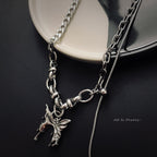 Butterfly Chunky Chain Necklace