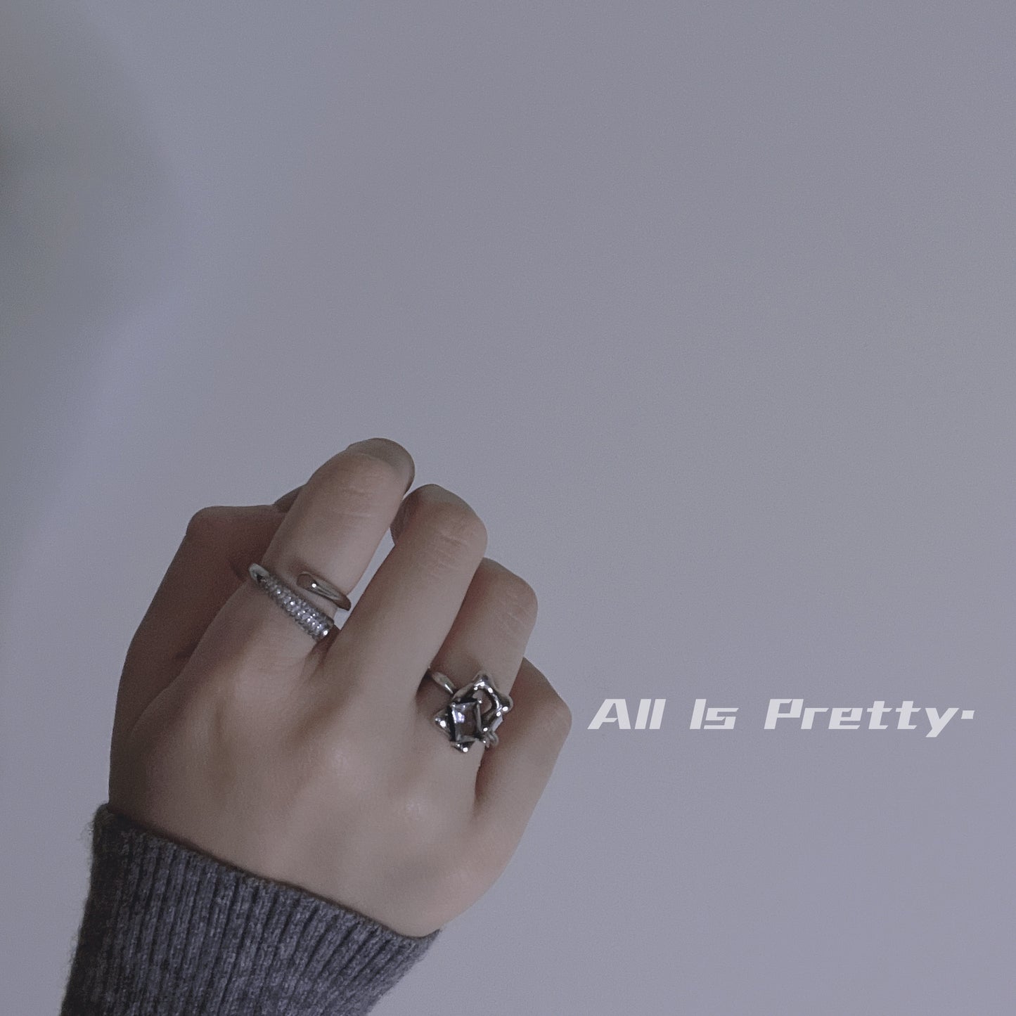 Crystal gold plated ring