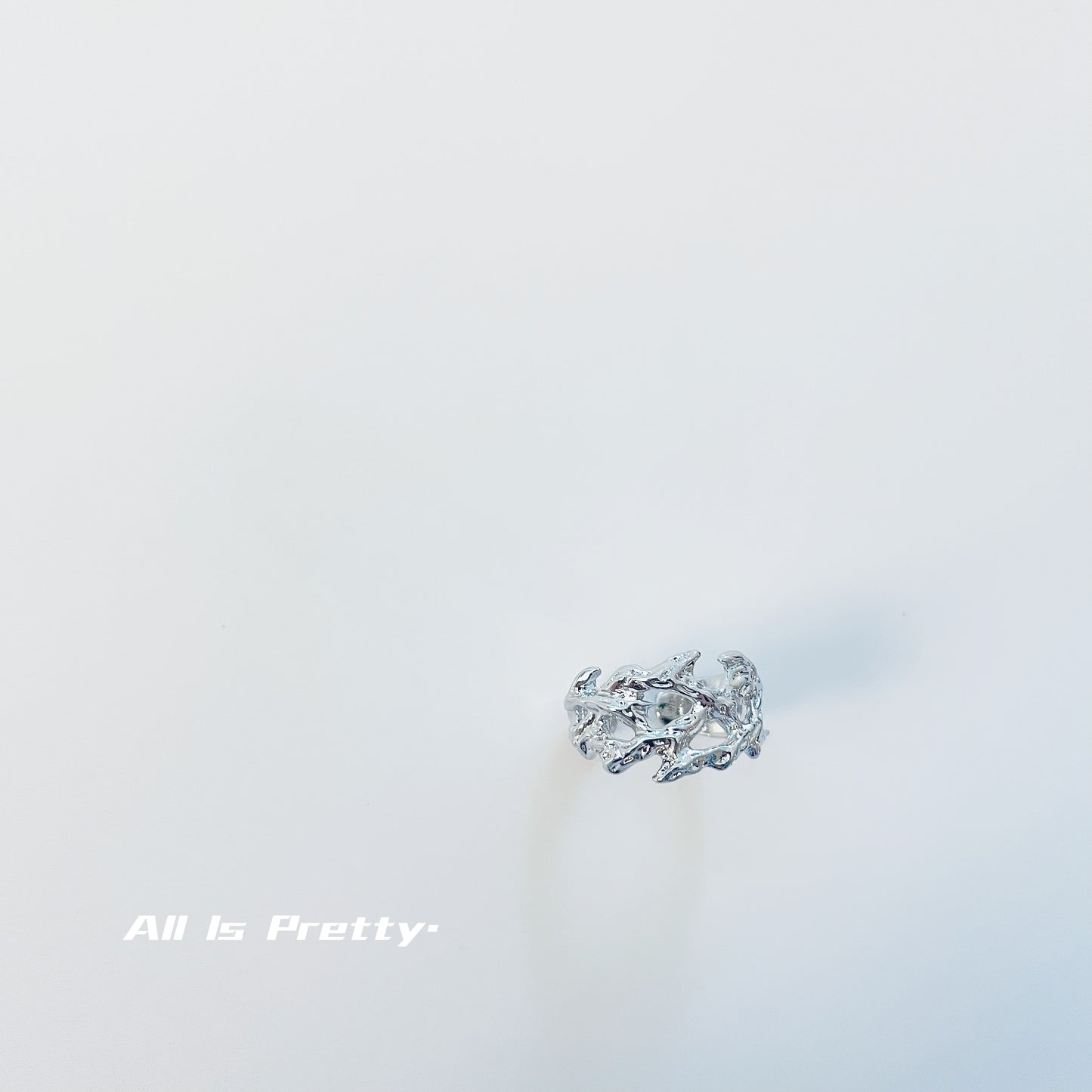 Handmade textured ring