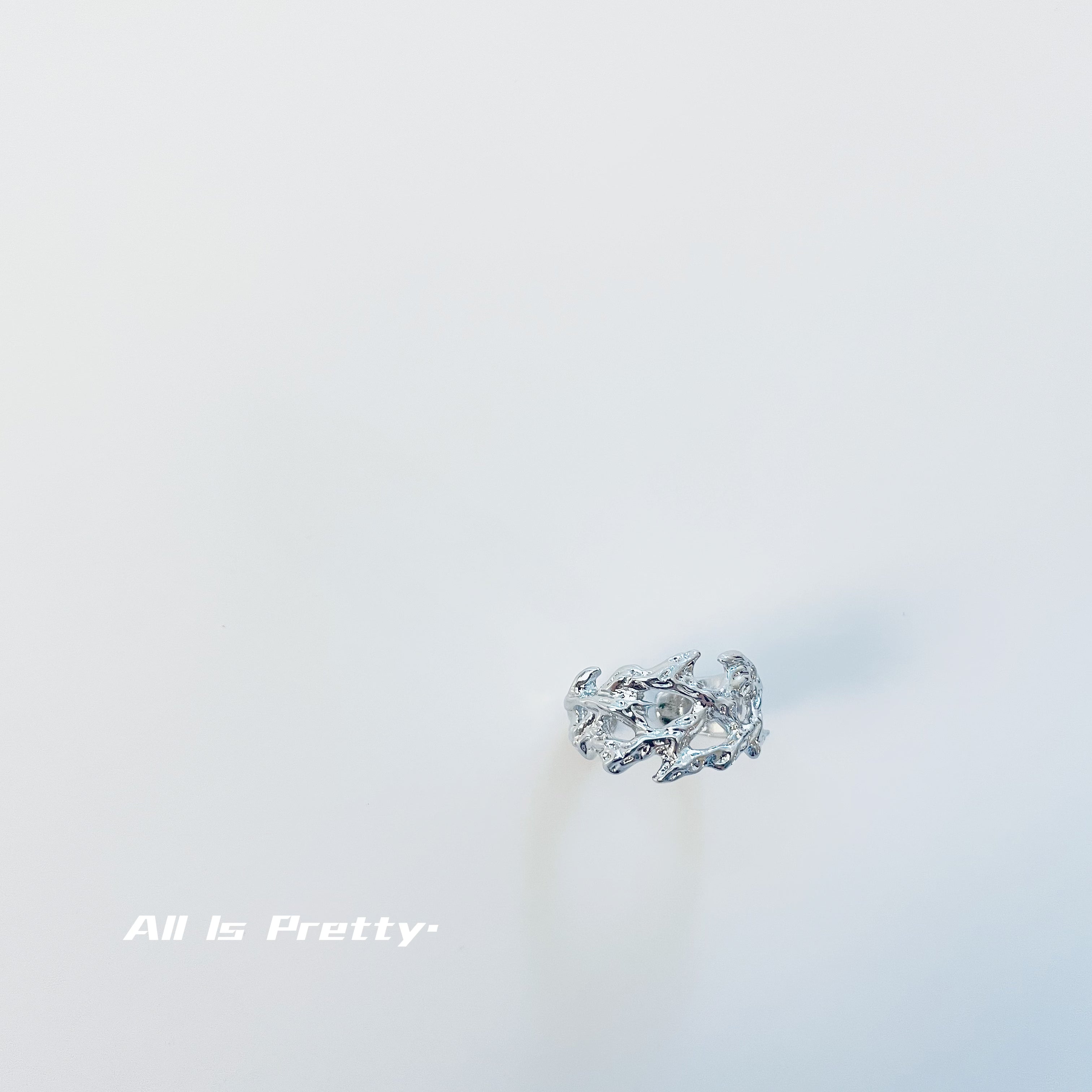 Handmade textured ring