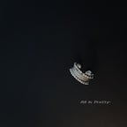 Beads pattern open ring