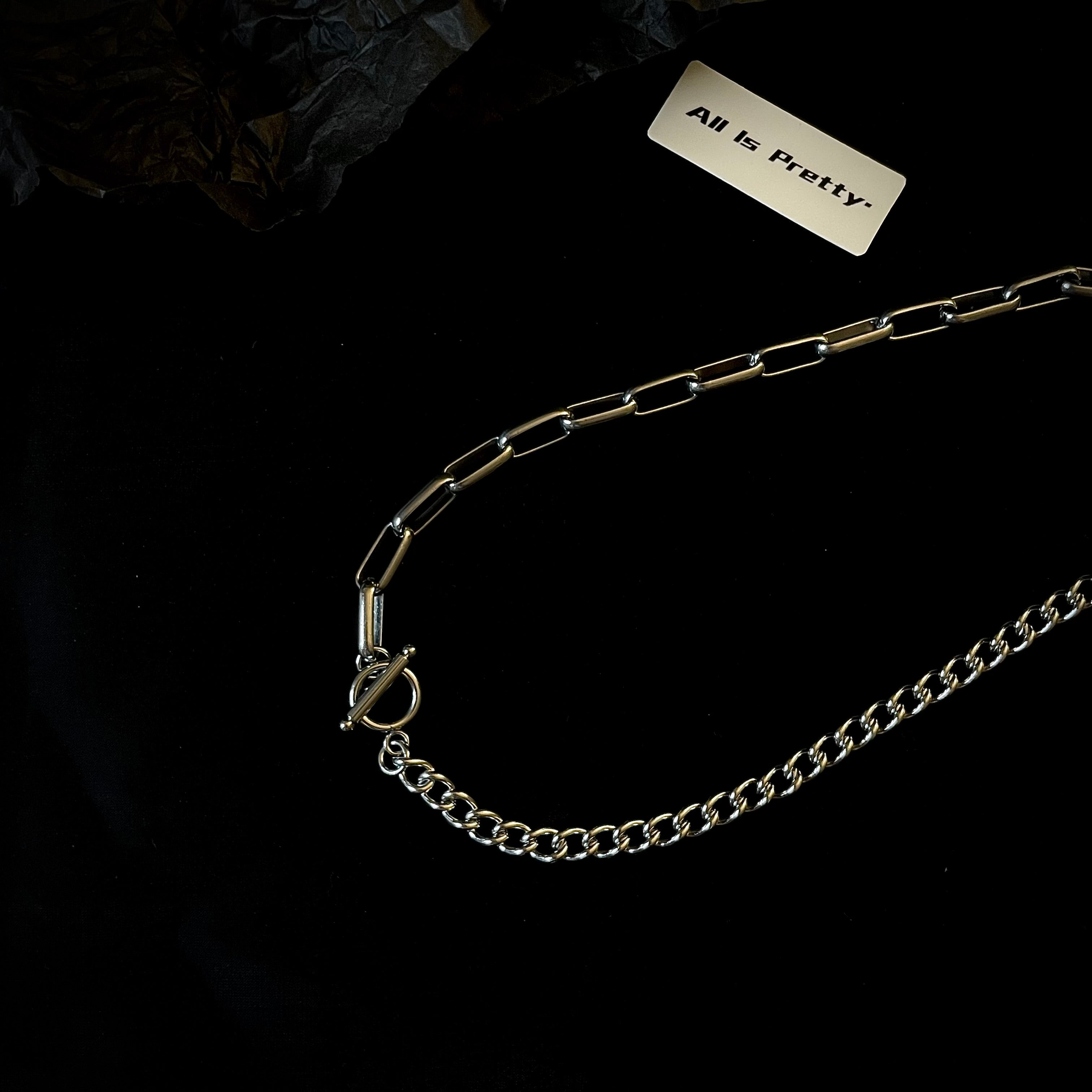 Chunky curb-link chain necklace