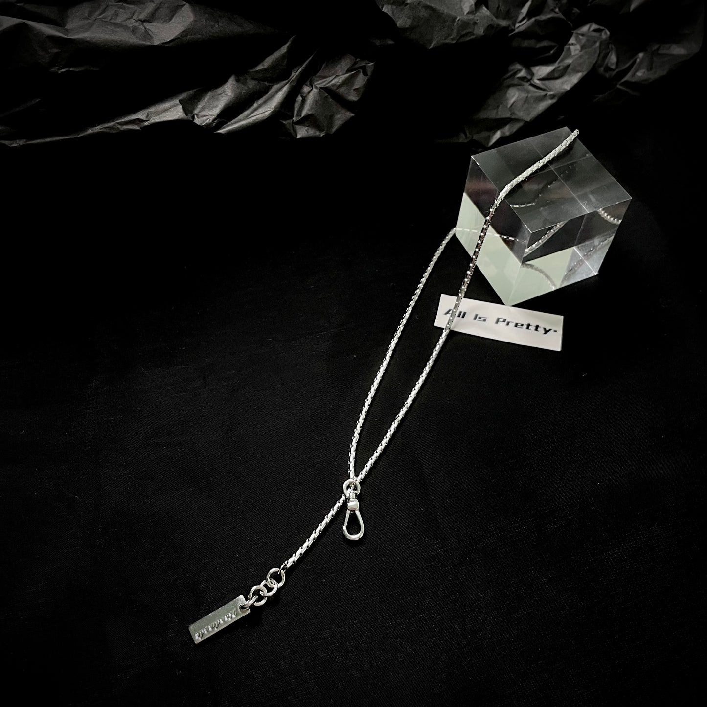 Round box chain choker necklace