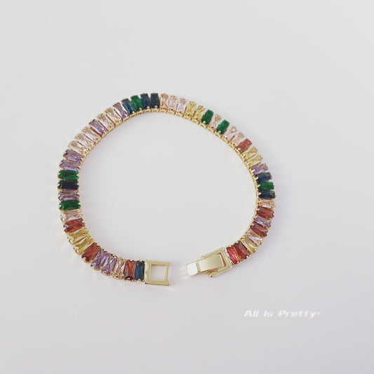 Colored Gem Bracelet