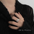 Wrinkle handmade ring