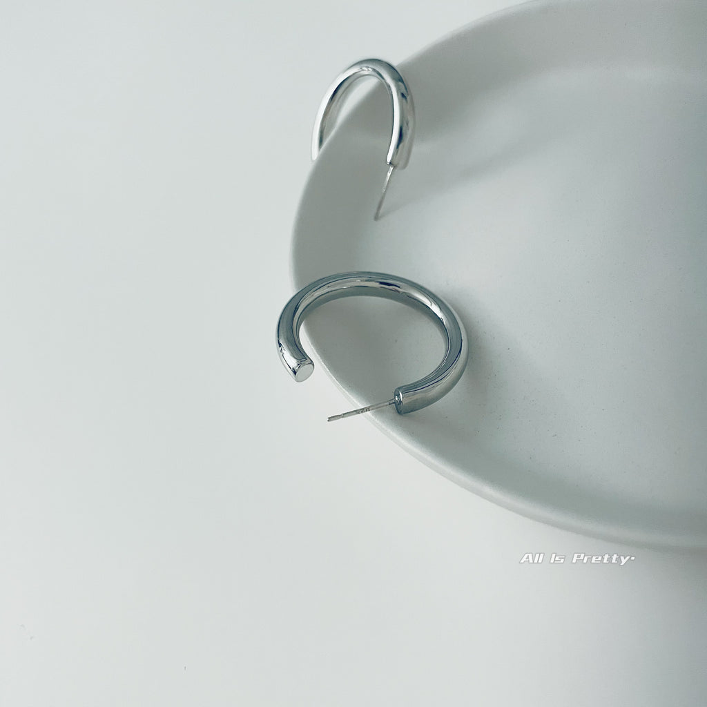 14k gold plated hoop earrings