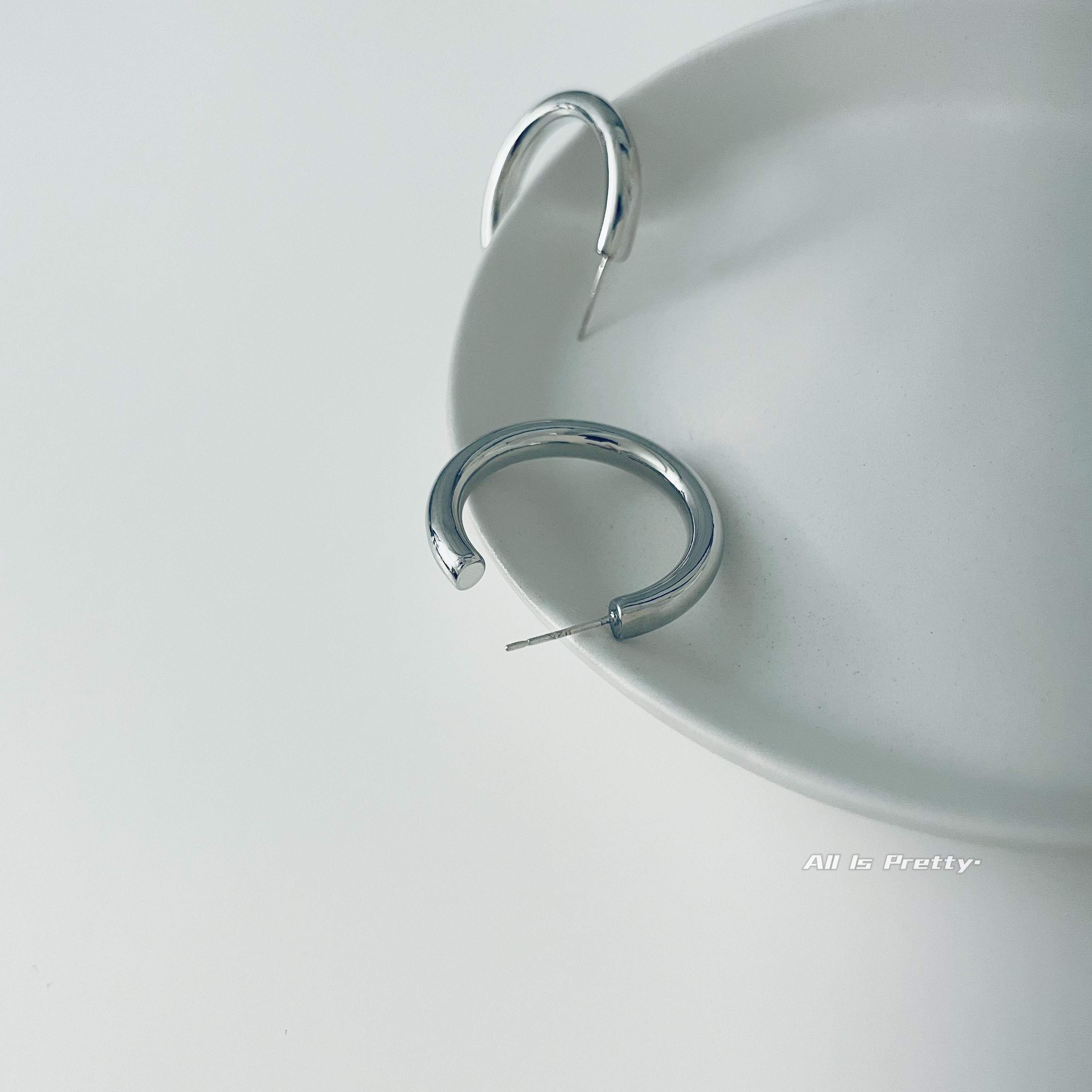 14k gold plated hoop earrings