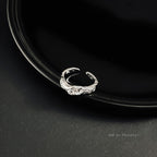 Textured open ring