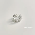 Gold plated honeycomb ring