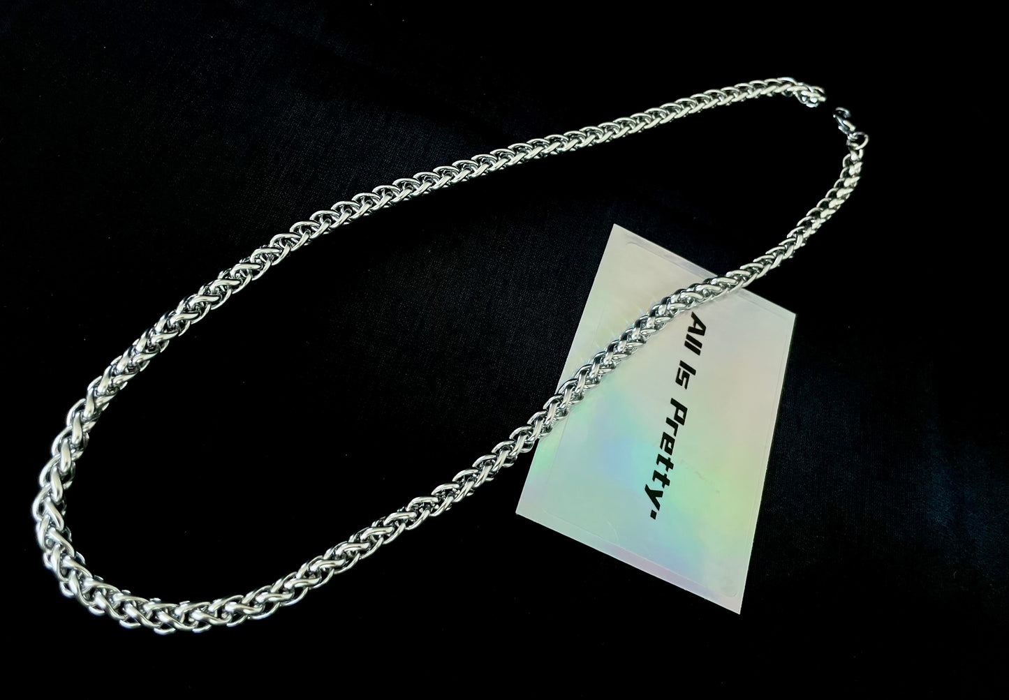 Unisex round chain necklace