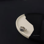 Textured open ring