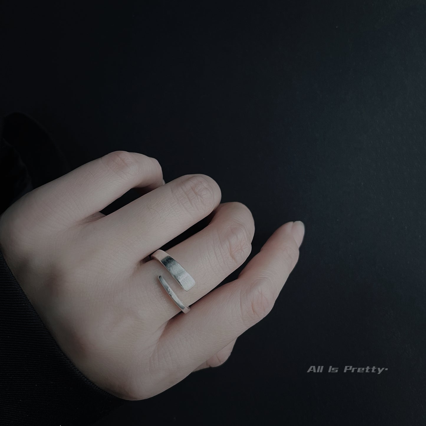 Sterling silver wrapped ring