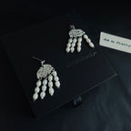 Pearls tassel earrings