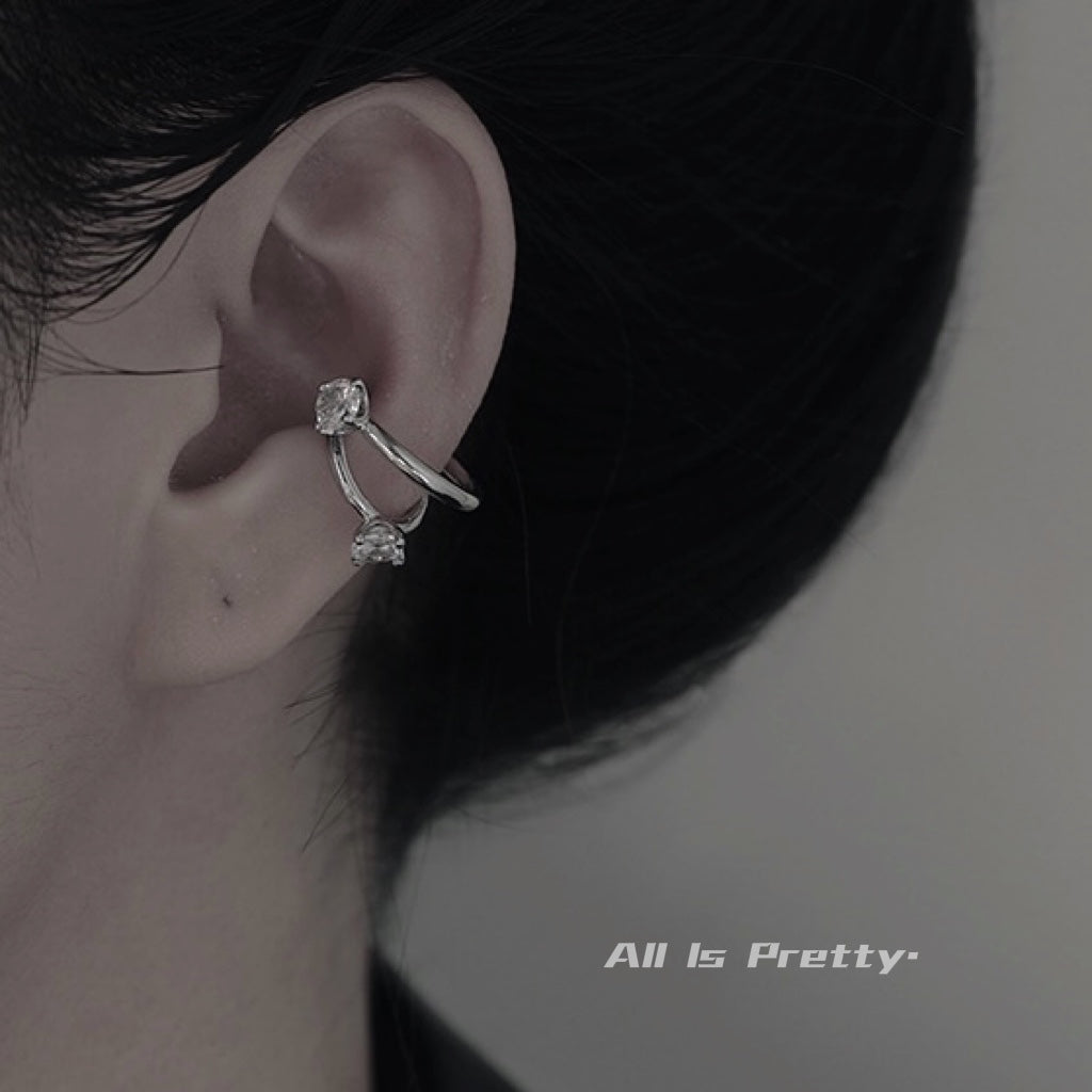 Double layered earring cuff(single)