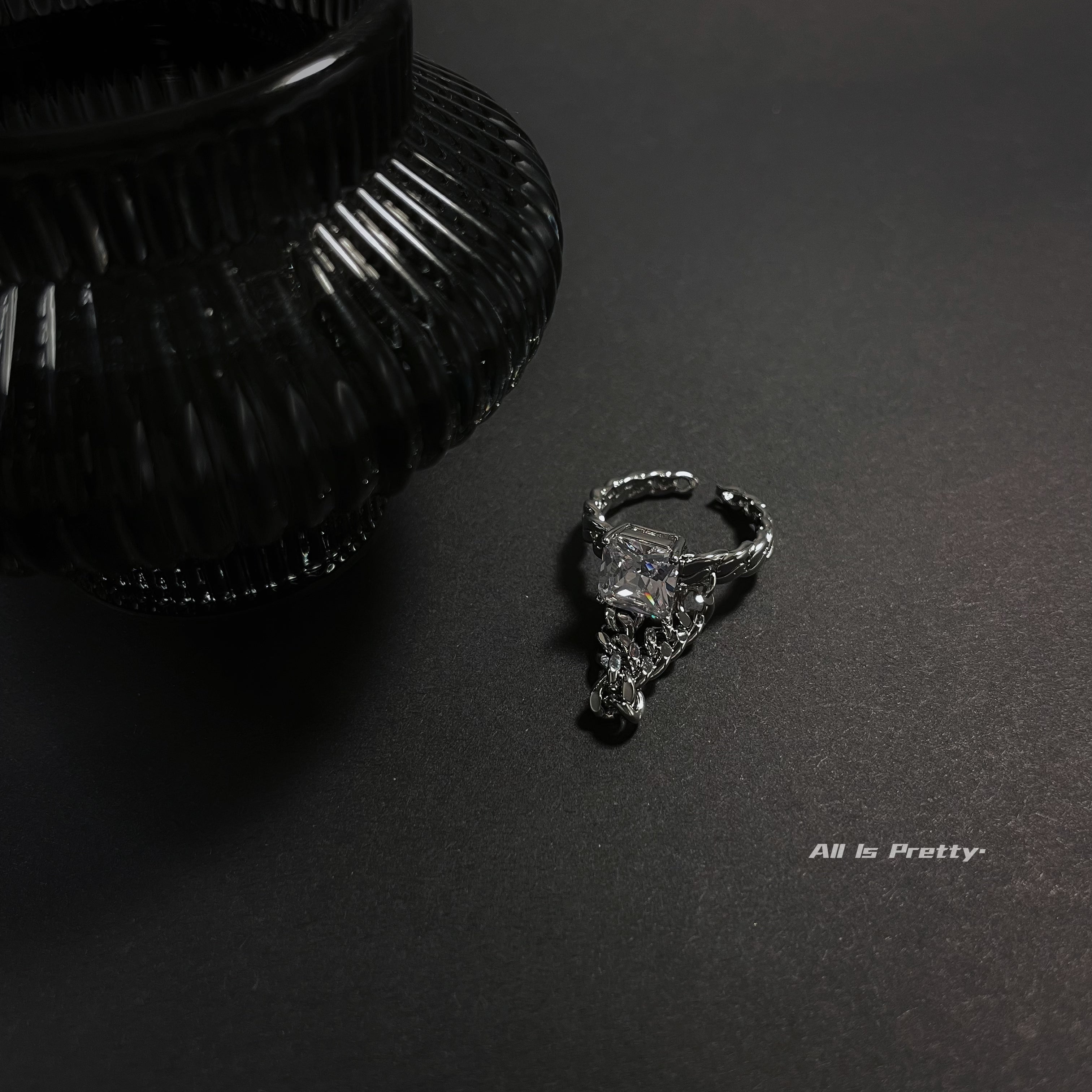 Gold plated chain ring