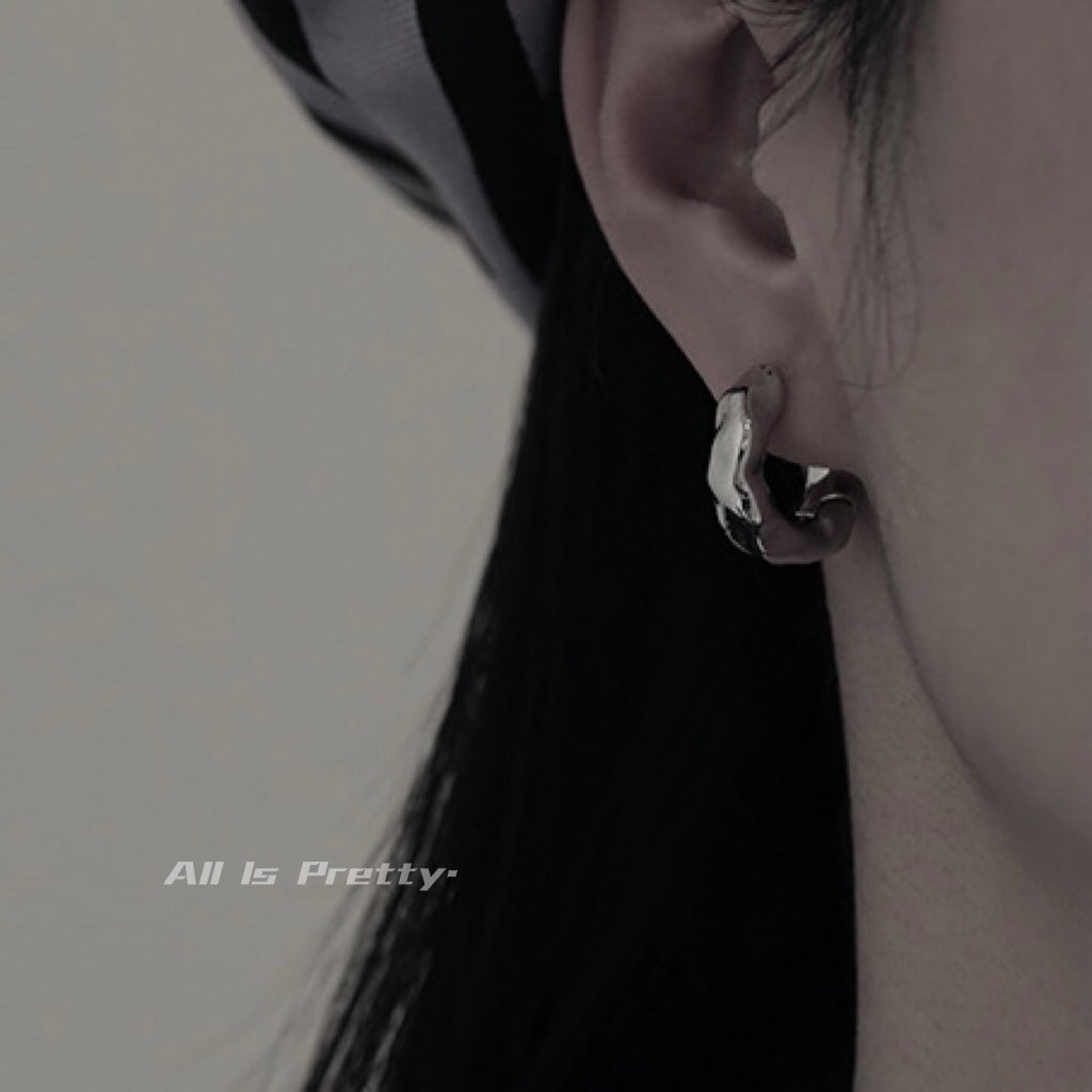 Gold plated hoop earrings