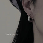 Gold plated hoop earrings