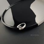 Sterling silver wrapped ring