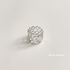 Gold plated honeycomb ring