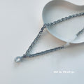 Crystal Pendant Chain Necklace