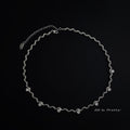 Wave pattern chain necklace