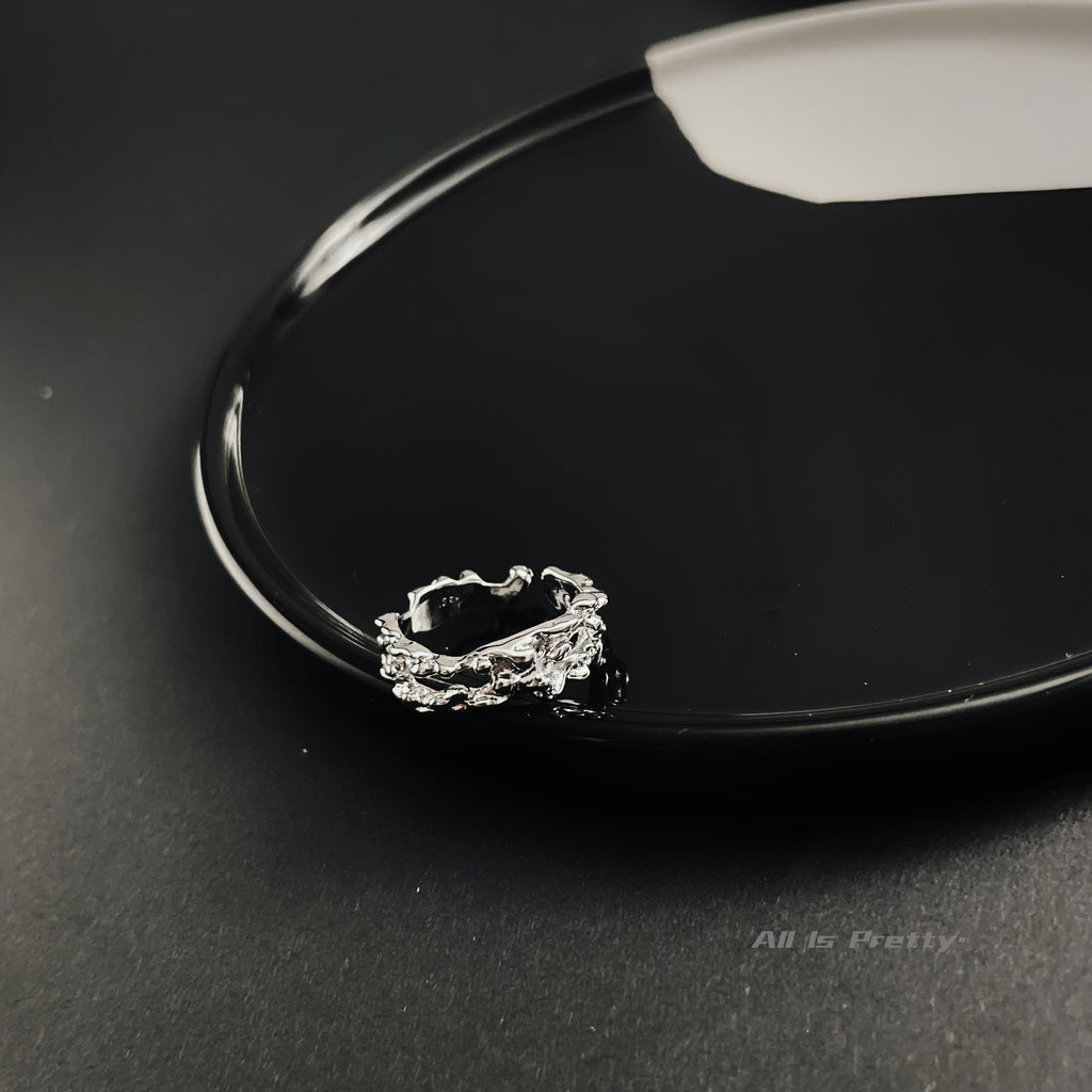 lava shape open ring