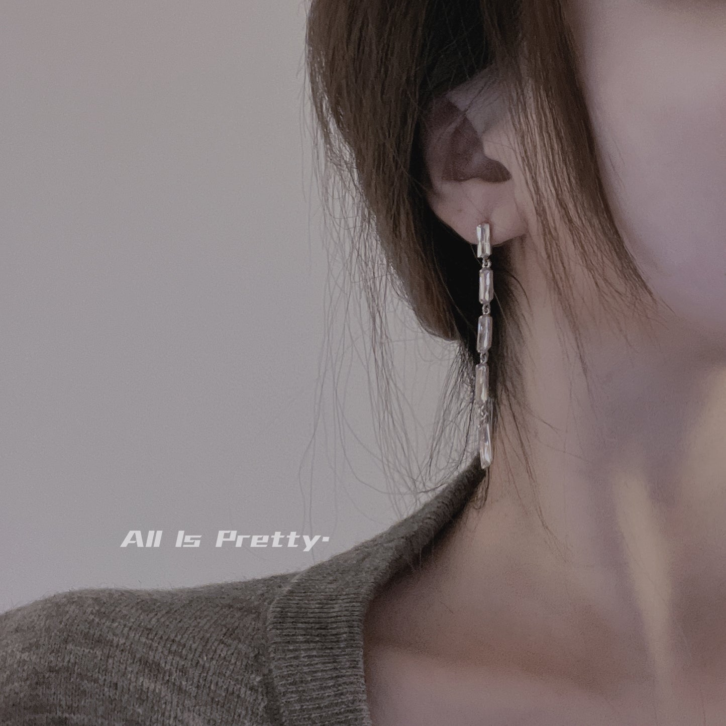 Crystal drop earrings