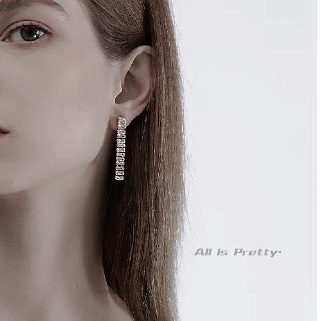 Crystal drop earrings
