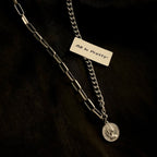 Unisex metal OT necklace