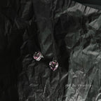 Pink diamonds studded earrings
