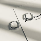 Sculptural silver ring