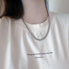 Unisex box chain necklace