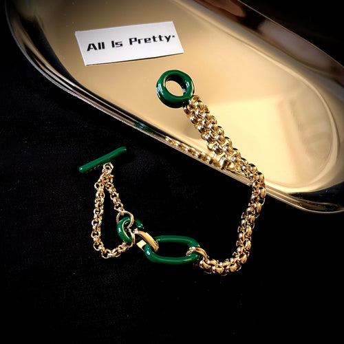 18k yellow gold plated bracelet