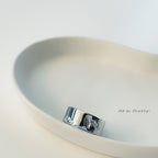 Sculpture sterling silver ring
