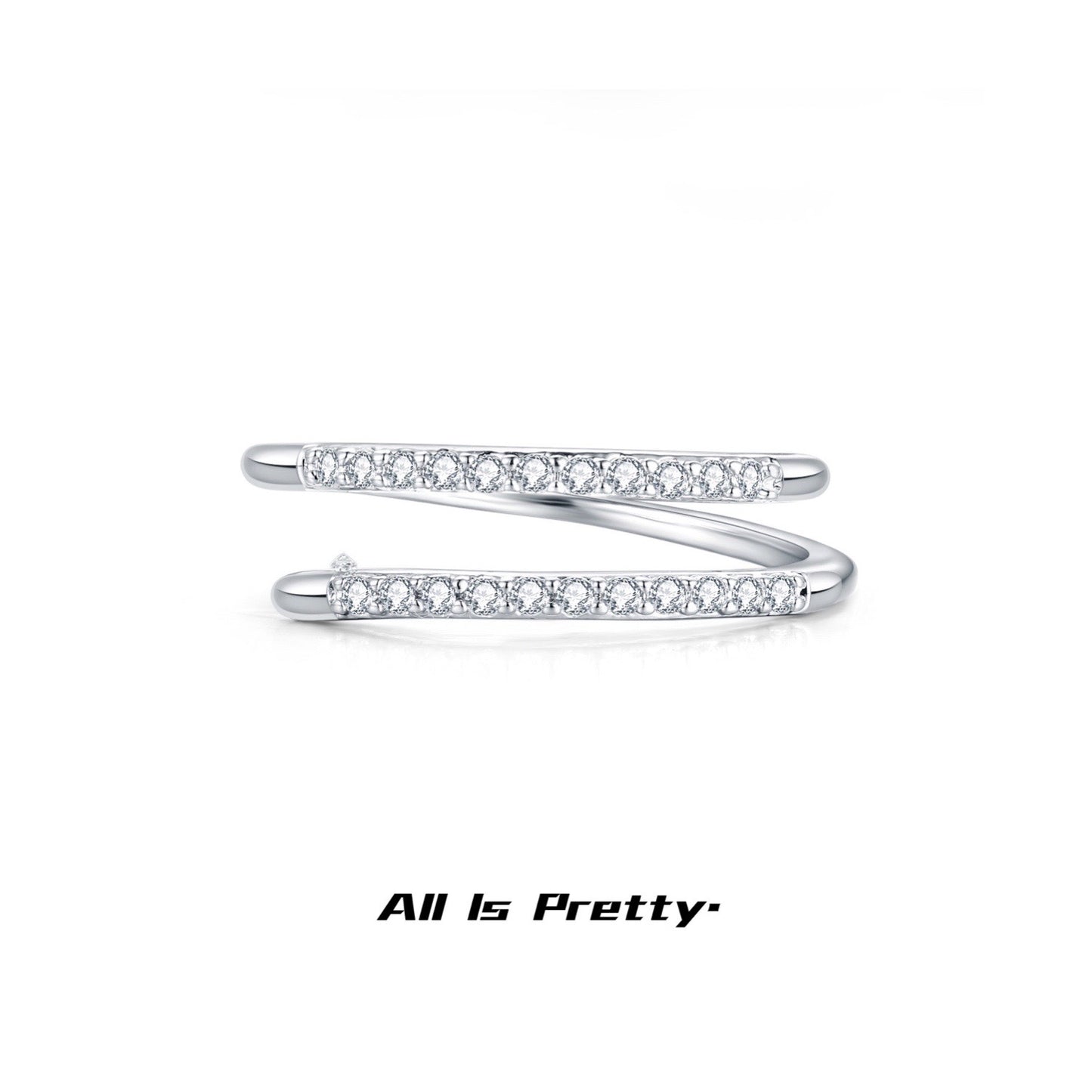 Crystal wrapped ring