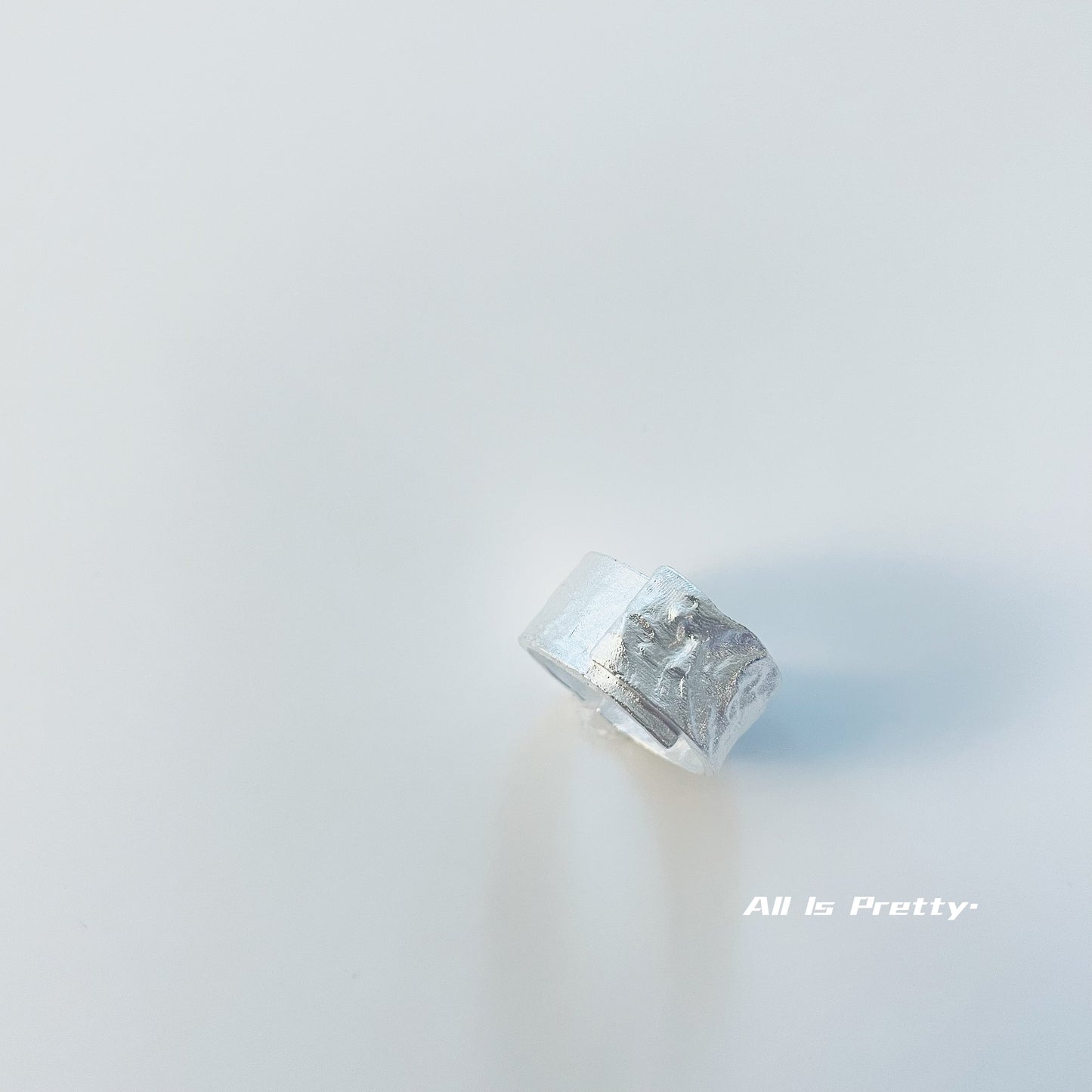 Handmade sterling silver wrapped ring