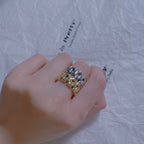 Gold plated chain ring