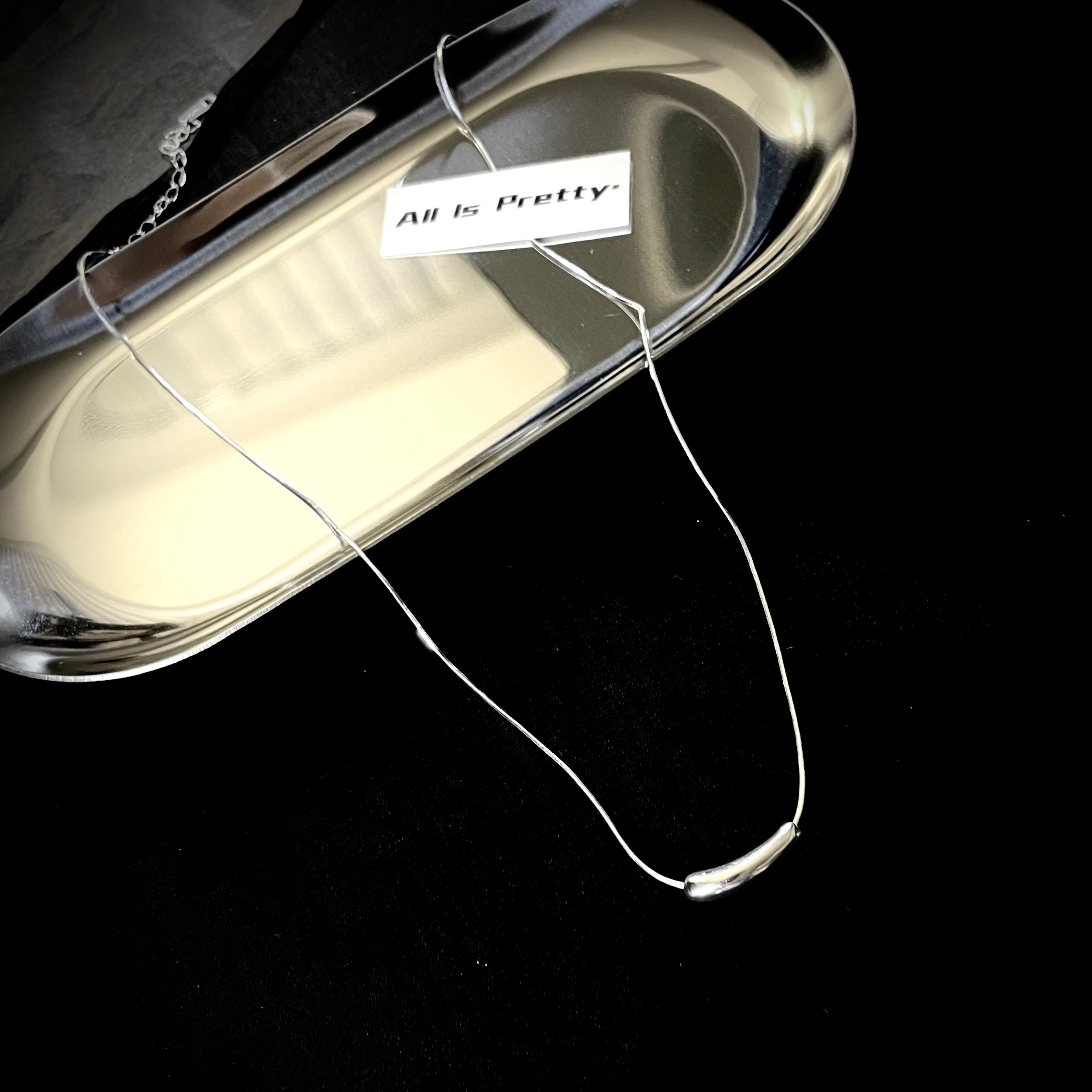 Minimalist sterling silver necklace