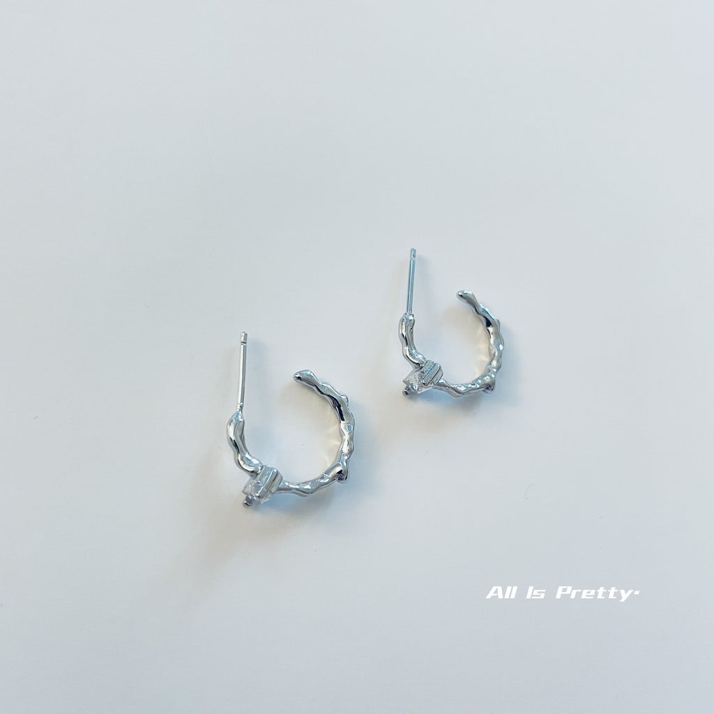 Tiny hoop earrings