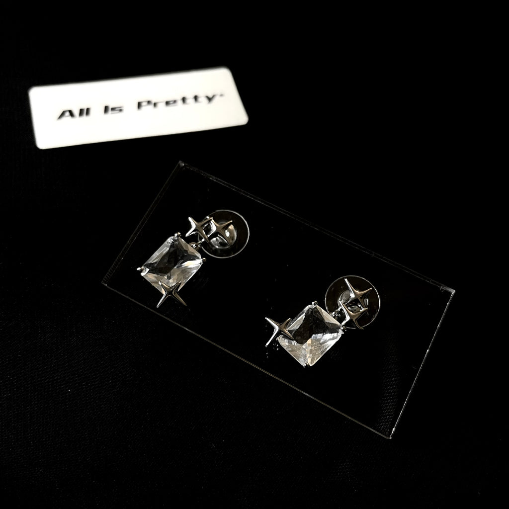 Crystal stars earrings