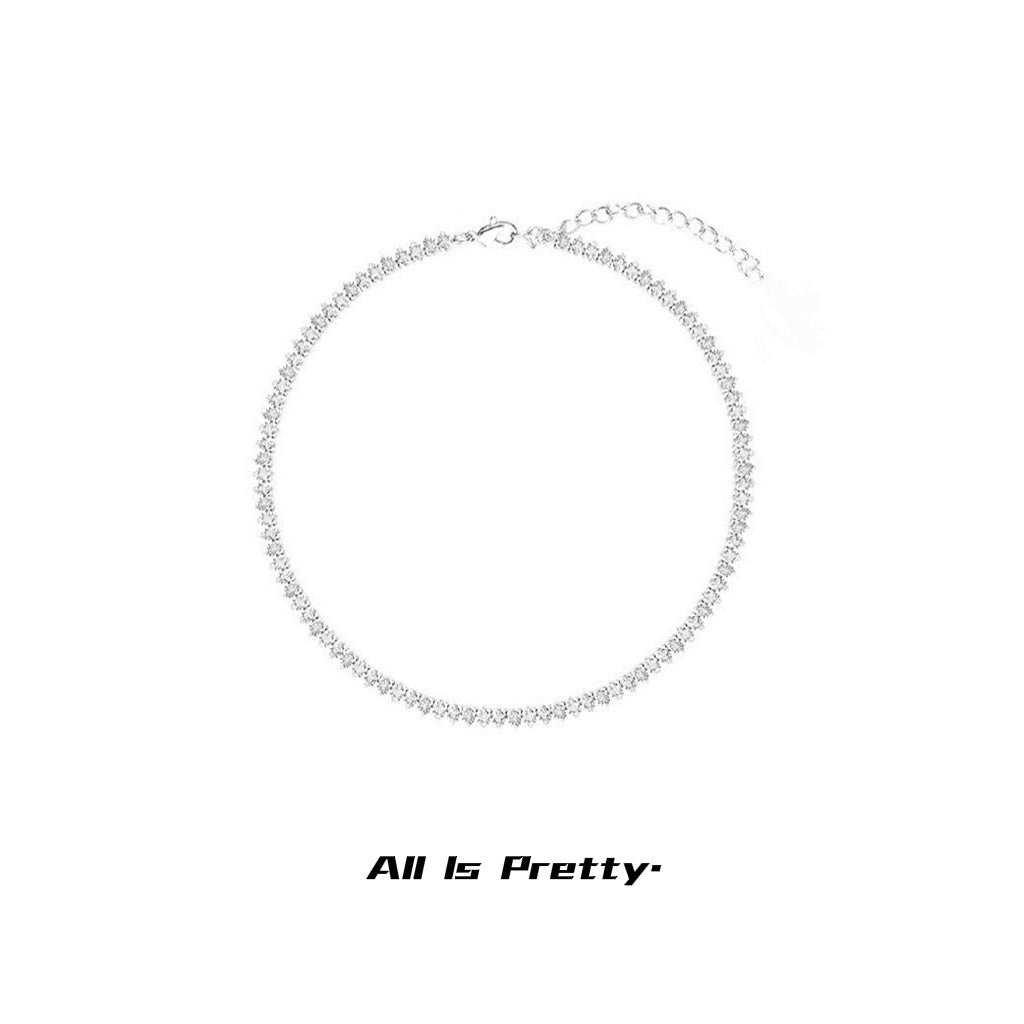 Crystal choker necklace