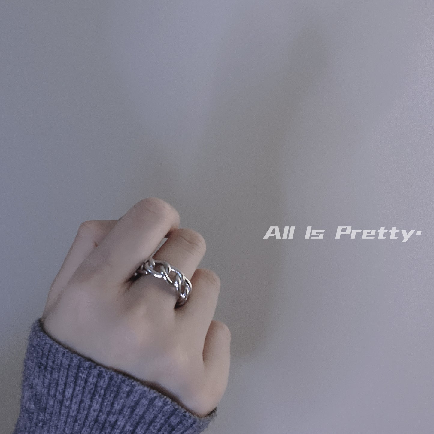 Gold plated chain ring