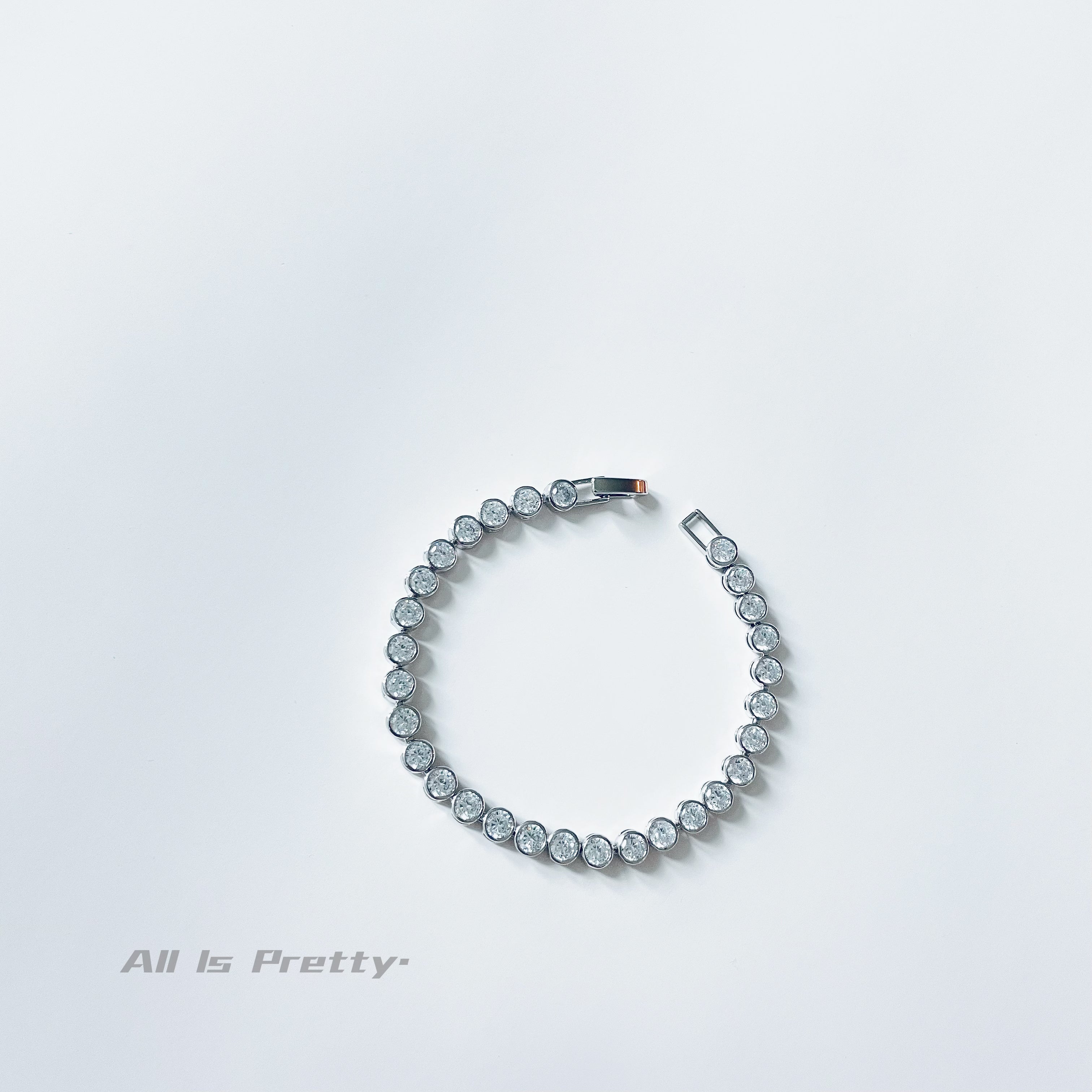 Crystal tennis bracelet