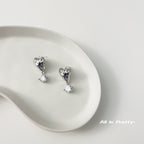 Gold plated drop earrings
