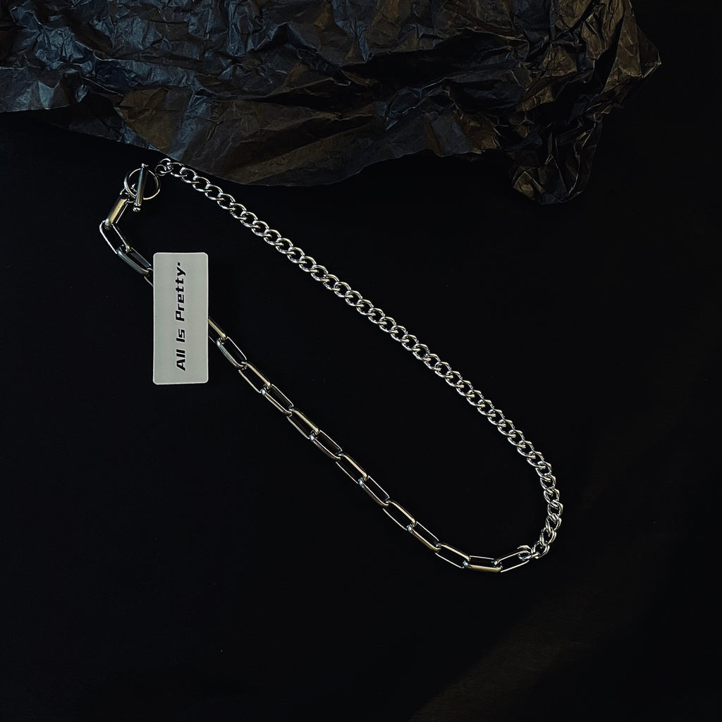 Chunky curb-link chain necklace